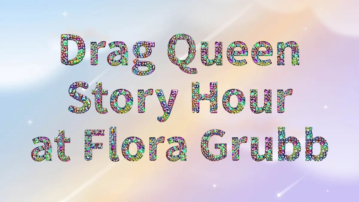Hora del cuento drag en el jardín con Per Sia