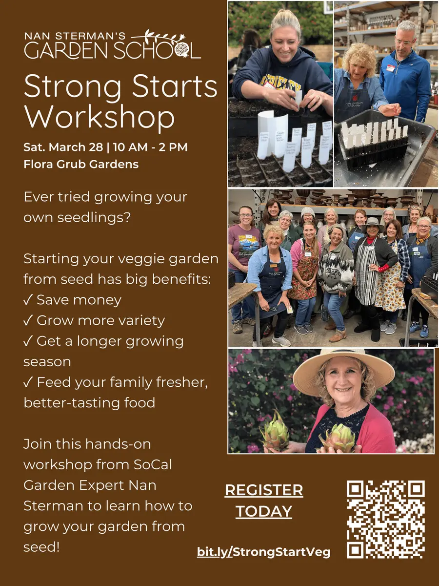 Strong Starts: taller para gastar menos y cultivar más en nuestra tienda de LA