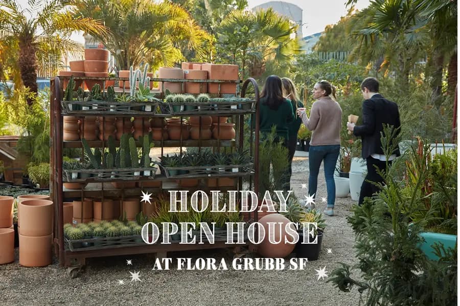Open House navideño en Flora Grubb SF