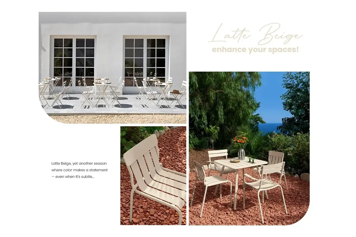 Fermob Beige Latte de Fermob en Flora Grubb