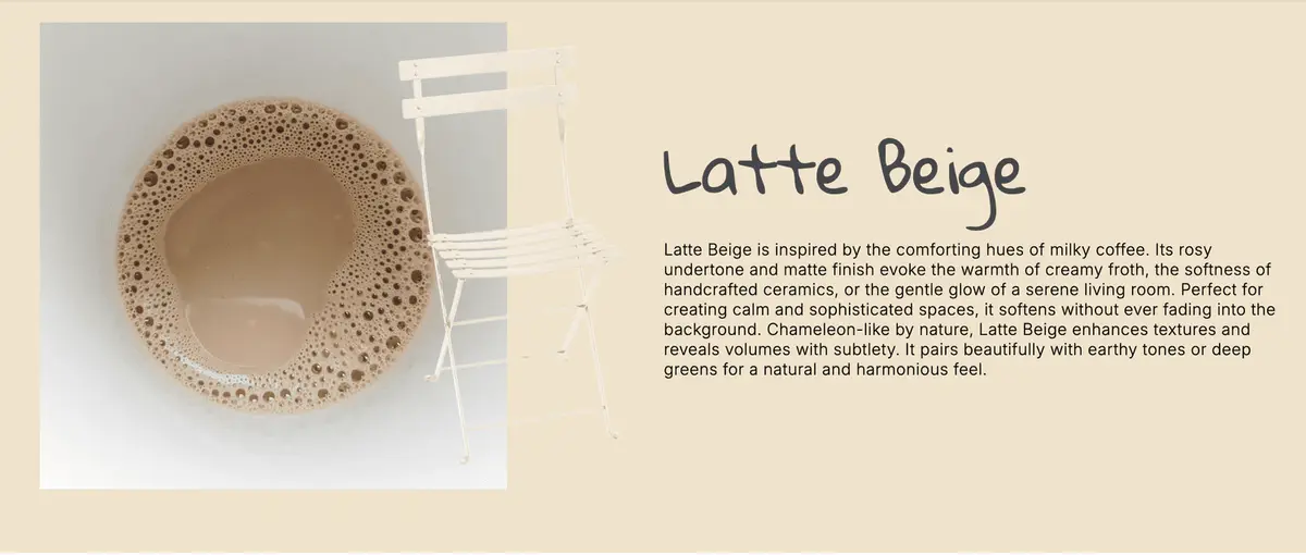 Color Fermob 2026 Latte Beige en Flora Grubb